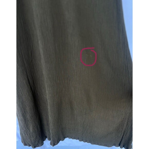 Cleobella Moss Green Lace Up Mini Dress Flare Sleeve Forest Fairy Goblin Witch - Picture 4 of 10